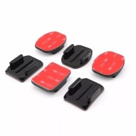 Soporte Gopro Adhesivos 3 Curvos + 3 Planos Original Go Pro