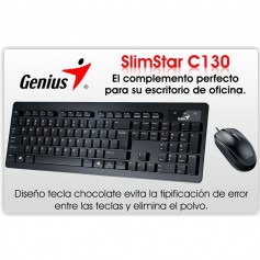 Combo Teclado Y Mouse Genius Slimstar C130