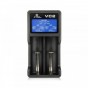 CARGADOR DE PILAS 18650 3.7 2 PILAS USB 5V 1A PANTALLA LCD NO INCLUYE ADAPTADOR PARED 18650