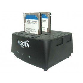 DOCKING DE DISCOS 2.5 Y 3.5 USB 3.0 CLONADOR NISUTA NSDOHD2