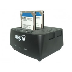 DOCKING DE DISCOS 2.5 Y 3.5 USB 3.0 CLONADOR NISUTA NSDOHD2