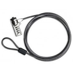 CABLE PARA NOTEBOOK PROTECCION CON CLAVE CANDADO COMBINACION CABLE ACERO REFORZADO SEGURIDAD NISUTA NSPRONO