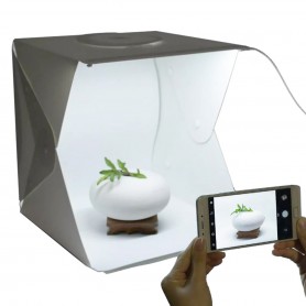 Caja De Luz 20x20cm Led Mini Estudio Fotografico Photobox Lightbox Con Leds Softbox