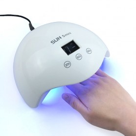 CABINA UV LED UÑAS SUN 5 MINI 24W GELIFICADAS ESCULPIDAS 1500