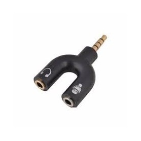 ADAPTADOR PS4 CUALQUIER AURICULAR AL JOYSTICK DE XBOX ONE PS4 CEL MICROFONO AURICULAR MINI PLUG DOBLE