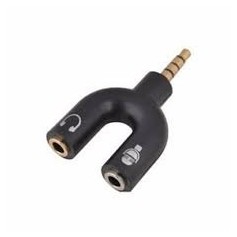 Adaptador Ps4 Cualquier Auricular Al Joystick De Xbox One Ps4 Cel Microfono Auricular Mini Plug Doble