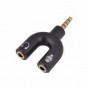 ADAPTADOR PS4 CUALQUIER AURICULAR AL JOYSTICK DE XBOX ONE PS4 CEL MICROFONO AURICULAR MINI PLUG DOBLE