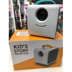 MINI PROYECTOR LED KID'S STORY CON PARLANTE Y MANIJA PORTABLE EXCELENTE IMAGEN NIÑOS