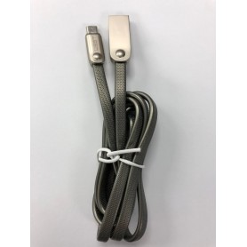 Cable Micro Usb Grey Tipo Cinta Mallado Con Funda West Calidad