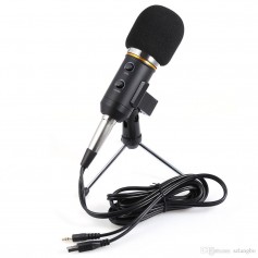 MICROFONO DE PC CON PIE NOISE REDUCTION PS4 TIPO RADIO Y20 CALIDAD