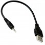 CABLE MINIPLUG 3.5 A USB PARA CARGA DE PARLANTES