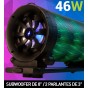 PARLANTE PORTATIL NOGA BOOMBOX BLUETOOTH USB SD RADIO LUCES RGB 46W B-838 VALIJA CONTROL REMOTO