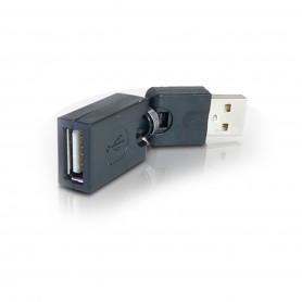 ADAPTADOR USB 2.0 MACHO A HEMBRA GIRA 360 GRADOS NISUTA NS-ADUS360