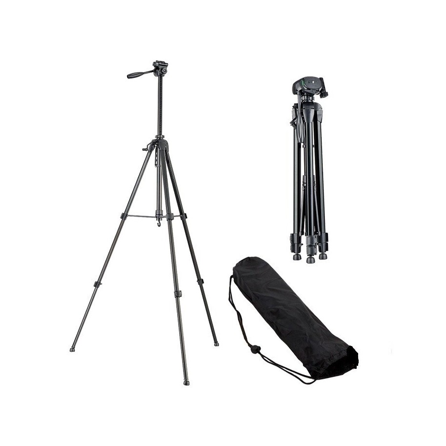 Tripode Daza Camara Celular Reforzado Foto Video 1.80M Nivel 5Kg Con Bolso  71Cm Minimo Dz071180Bk