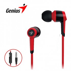 Auricular Genius Hs-M225 Inear Con Microfono Rojo