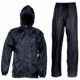 Traje Equipo De Lluvia Moto Piloto + Pantalon + Bolso Equipo Liso