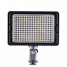 LUZ LED DE VIDEO PARA CAMARAS DE FOTO 204 LEDS 1440 LUMENS 12W LEDS BLANCOS + BATERIA + CARGADOR + FUENTE TOLIFO PTC204S
