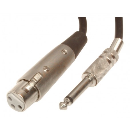 CABLE CANON XLR HEMBRA A PLUG 6.5 STEREO X 8 METROS