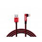 CABLE LIGHTNING IPHONE NISUTA 90 GRADOS 1M 2.4A MALLA DE TELA NSCATEIP9