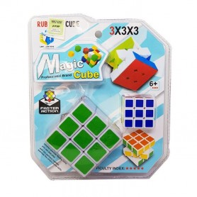 CUBO MAGICO TIPO RUBIK 3X3 + MINI CUBO MAGIC CUBE