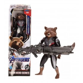 Figura Rocket Racoon Con Armadura Avengers Endgame 30Cm Original Titan Hero Series Original Hasbro