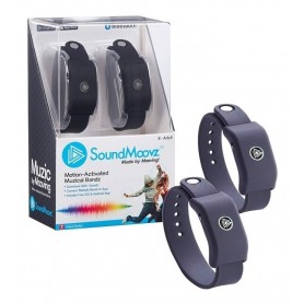 PULSERA SHOWMATCH MUSICAL SOUND MOOVZ SOUNDMOOVZ PARA BAILAR BLUETOOTH ORIGINAL NEGRO