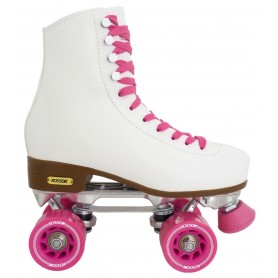 Patines Rollers Blanco Kossok 4 Ruedas De Silicona Talle S Ajustable Patin Artistico R05010