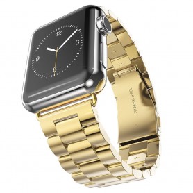 Malla De Reloj Apple Watch 38Mm Metalica Dorada