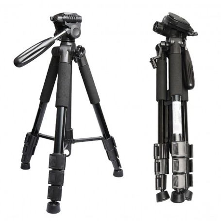 TRIPODE FOTOGRAFIA VIDEO PLEGABLE ET-668 CAMARAS TELESCOPICO 1.40CM