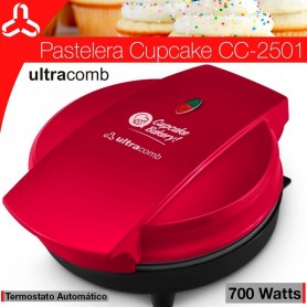 Maquina Pastelera Cupcake Muffins Ultracomb 700W 7 Cavidades Cc-2501