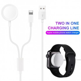 Cable Cargador Iphone Y Apple Watch Cargador Lightning + Magnetic Charging