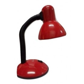 VELADOR LAMPARA DE MESA PINZA PIXAR FLEXIBLE CON BASE SALMA ROJO DM-705