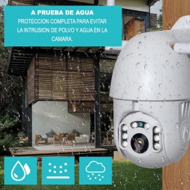 Camara Ip Domo Exterior Ptz Movimiento Wifi O Cable V307R Vision Nocturna + Sonido Hd 720P Seisa