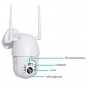 CAMARA IP DOMO EXTERIOR PTZ MOVIMIENTO WIFI O CABLE V307R VISION NOCTURNA + SONIDO HD 720P SEISA