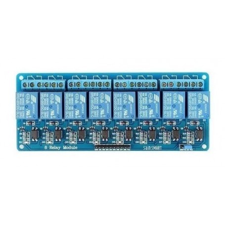 MODULO 8 RELES OPTOACOPLADOS 5V BORNERA ARDUINO 10A 4190A