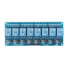 MODULO 8 RELES OPTOACOPLADOS 5V BORNERA ARDUINO 10A 4190A