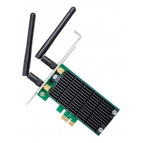 Placa Wifi Red Pci-Express Tp Link Archer Ac1200 Dual Band Dos Antenas T4E 2.4Ghz 300Mpbs 5Ghz 867Mpbs
