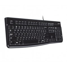 TECLADO LOGITECH K120 CON CABLE BLACK ESPAOL