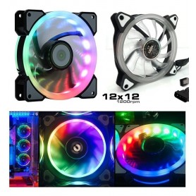 Cooler Fan Leds Rgb 120Mmx120Mm Hw12X01 Luces Leds Colores