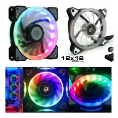 Cooler Fan Leds Rgb 120Mmx120Mm Hw12X01 Luces Leds Colores