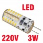 LAMPARA BIPIN G4 3W 220V LUZ CALIDA