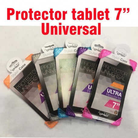 Protector universal tablet 7" stylish case varios colores
