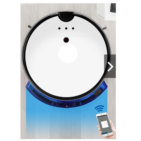 Aspiradora Robot Wifi Barre Aspira Y Trapea Con Bateria Recargable 2Hs  Control Remoto 32Cm 22W 2200Mah Fr-9R