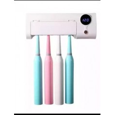 PORTA CEPILLO ESTERALIZADOR CON LUZ UV Y TEMPORIZADOR RECARGABLE HIGIENE YS009