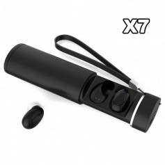 AURICULARES BLUETOOTH INALAMBRICOS MKJ-X7 SIN CABLE DEPORTIVOS NEGROS