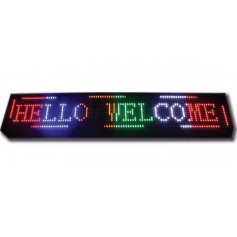 CARTEL PROGRAMABLE RGB CON WIFI 2MTS X 40CM