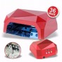 CABINA UÑAS LED UV SUN 36W PROFESIONAL CON TIMER MANOS PIES SECADOR 15 LEDS CON SENSOR AC-9268-30