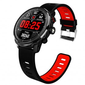 Smartwatch West L5 Rojo Calorias Pasos 02 Ritmo Cardiaco Presion Sanguinea Notificaciones Cronometro