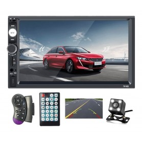 ESTEREO AUTO DOBLE DIN PANTALLA 7'' TACTIL MIRRORLINK CAMARA RETROCESO 7010B 1080P PENDRIVE BLUETOOTH MICRO SD