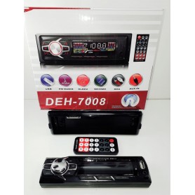 Estereo Desmontable Con Bluetooth Auto Usb Mp3 Fm Stereo Auxiliar Micro Sd Deh-7008